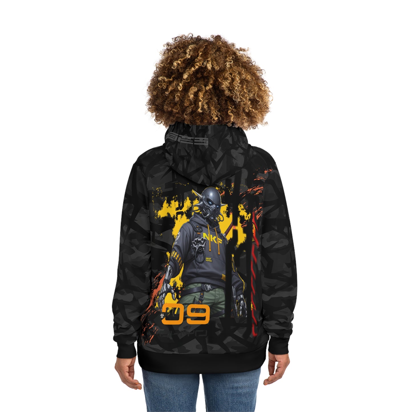 Edgy Graphic Hoodie for Trendsetters, Streetwear Pullover, Casual Wear, Gaming Fashion, Unique Gift for Men and Women