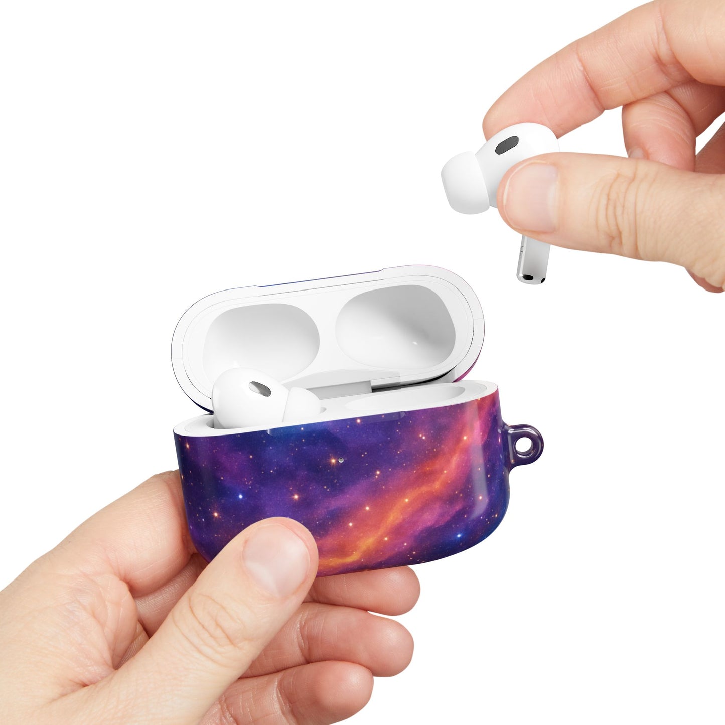 Cosmic Galaxy AirPod Cases, Stylish Protective Cover, Unique Gift for Music Lovers, Skincare & Makeup Accessory, Fun Space Theme