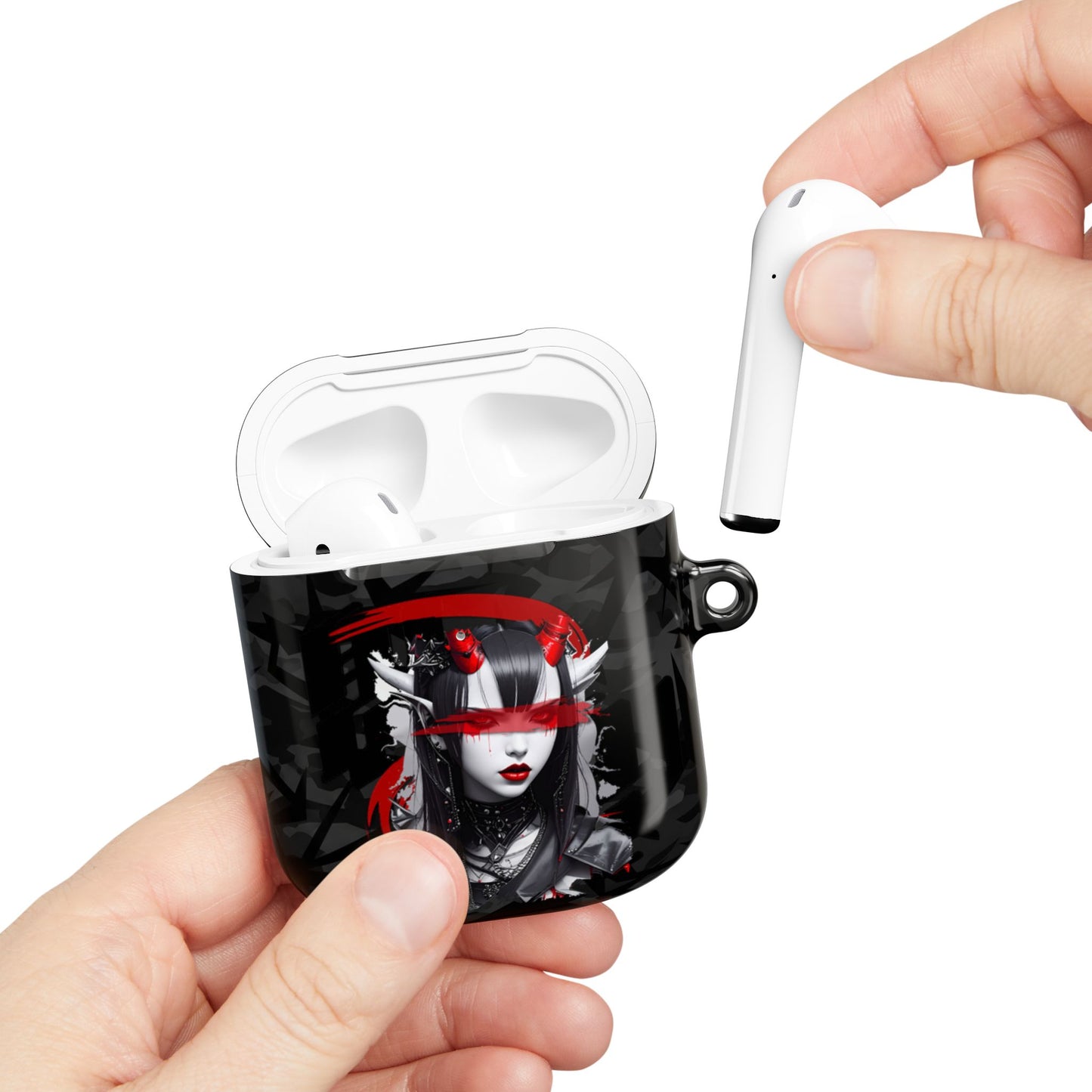 Edgy Gothic AirPod Case, Stylish Accessories for Music Lovers, Unique Gift for Birthdays, Holidays, and Festivals, Protective Cover