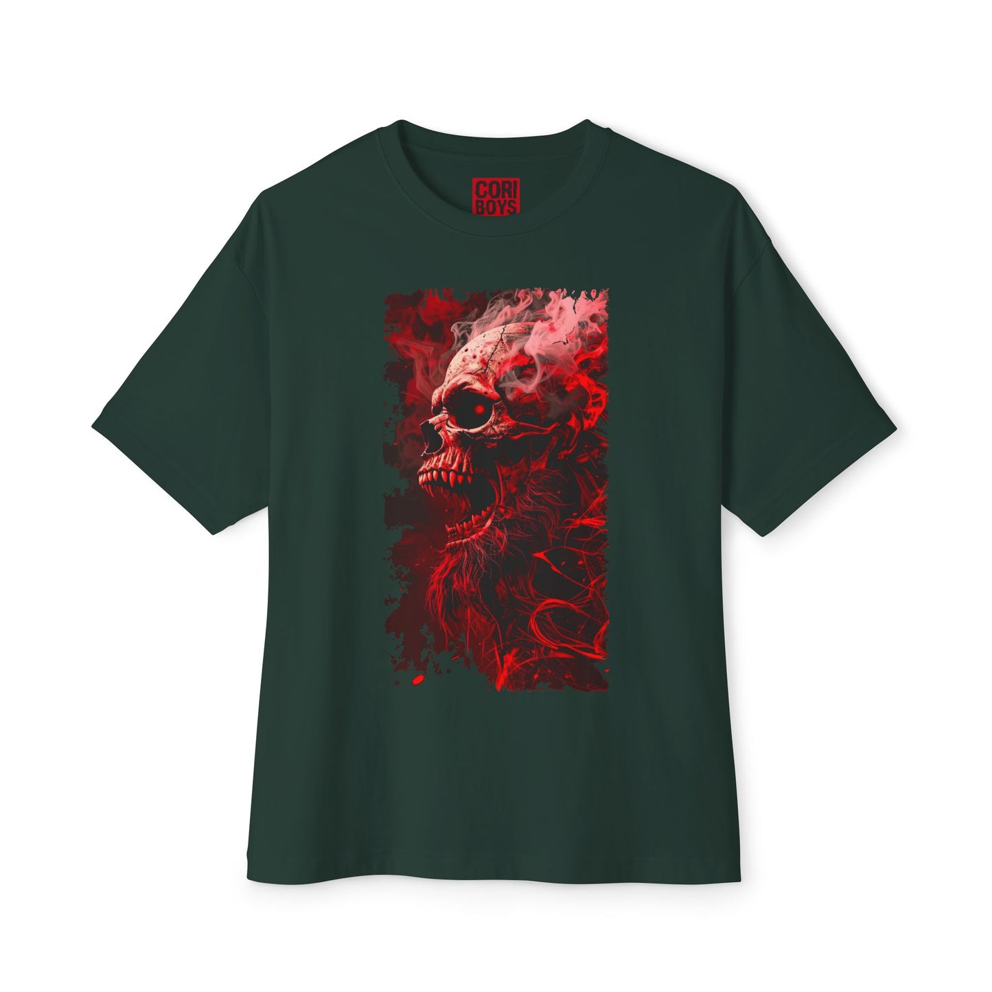 Gothic Skull Graphic Tee, Unisex Oversized T-Shirt, Edgy Streetwear, Halloween Apparel, Alternative Fashion, Gift for Goth Friends