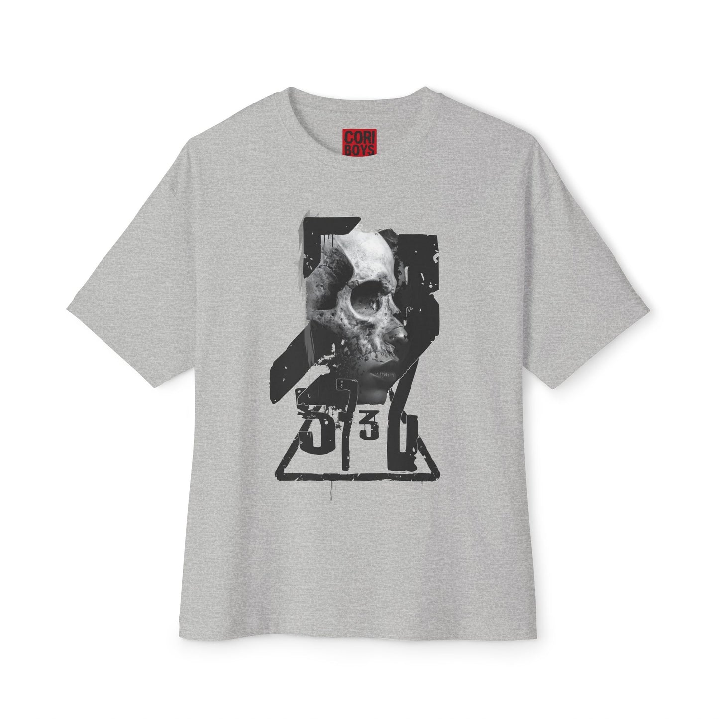 Edgy Graphic Tee, Unisex Oversized Boxy Tee, Goth Fashion Shirt, Casual Streetwear Top, Grunge Style Tee, Perfect Gift for Halloween
