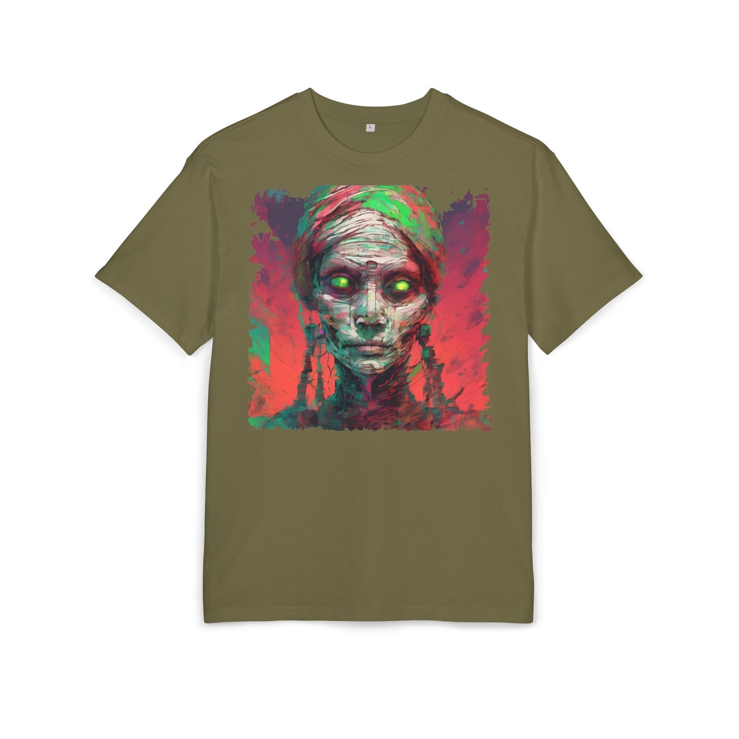 Horror-Inspired Unisex Oversize Tee, Spooky Graphic Shirt, Halloween Outfit, Unique Art Tee, Ghoulish Casual Wear, Perfect for Parties