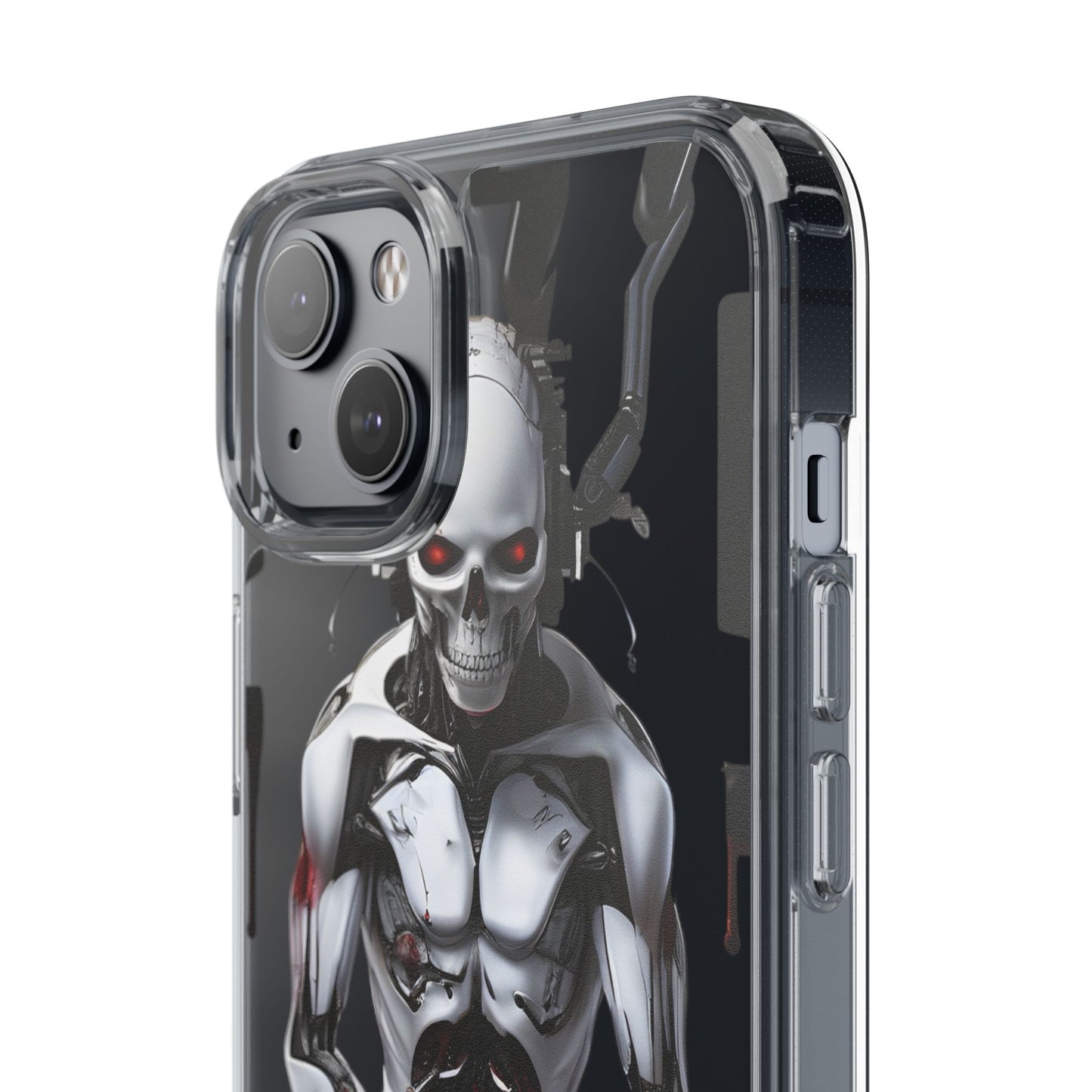 Clear Phone Cases with Cyber Design