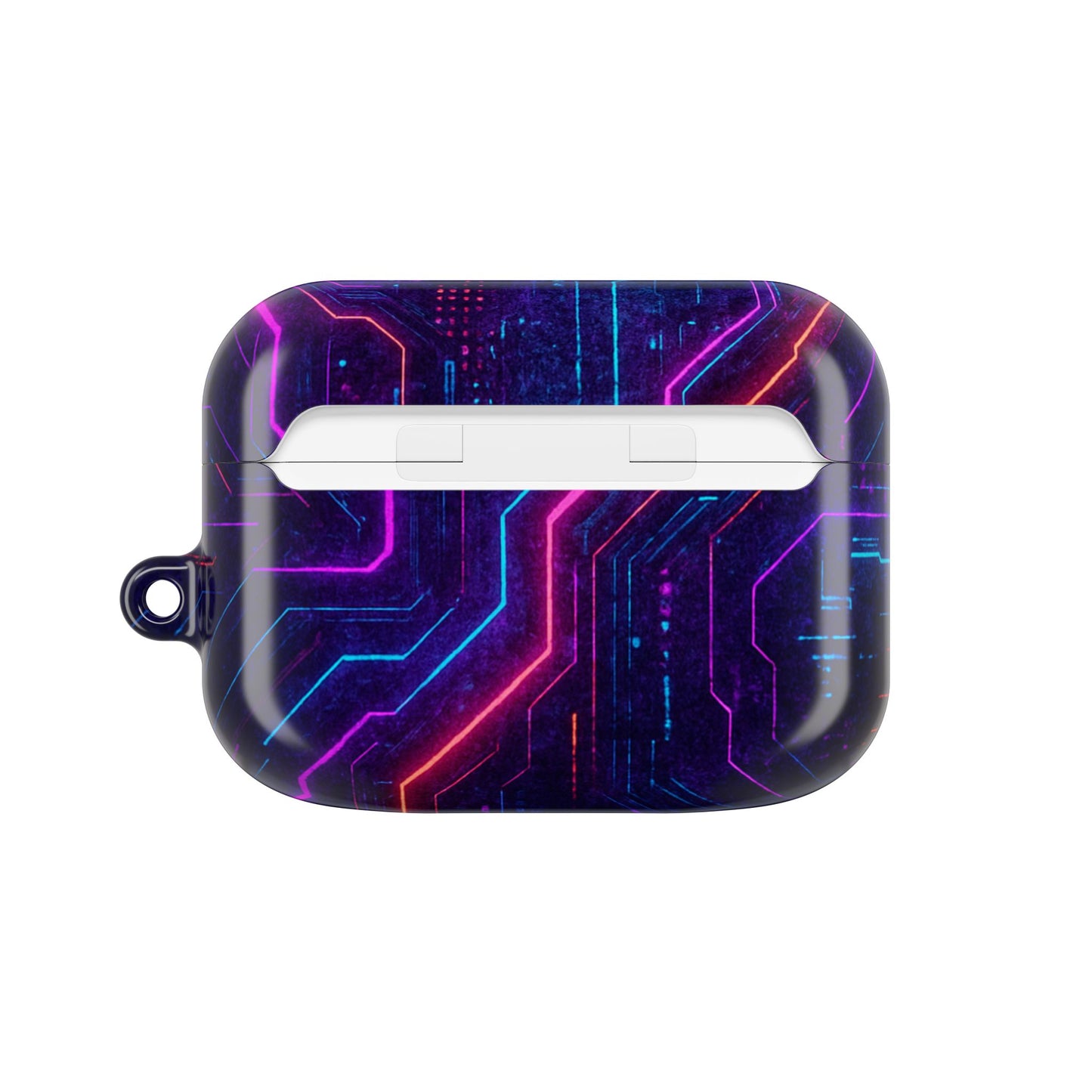Futuristic AirPod Case, Cyberpunk Earbud Holder, Neon Accessory, Tech Gift for Gadget Lovers, Sleek & Stylish Protection