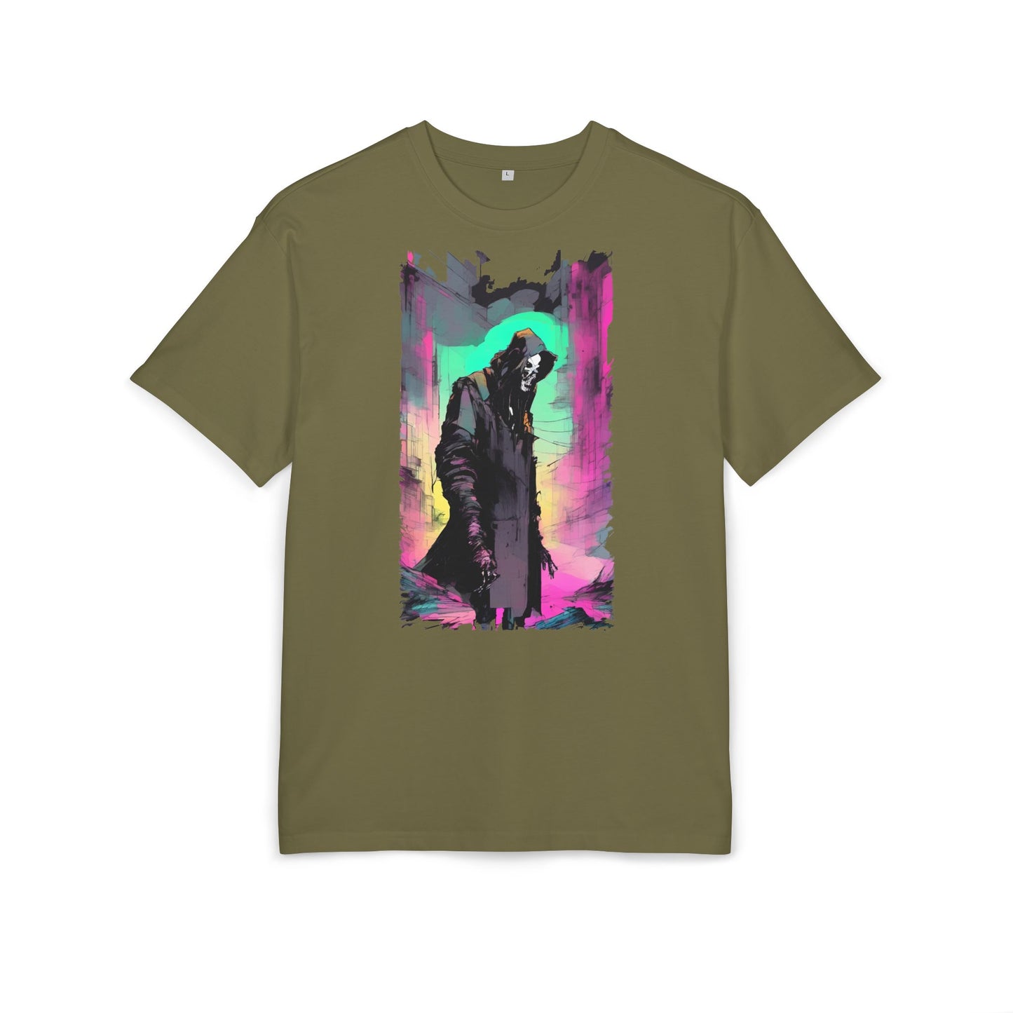 Vibrant Oversize Graphic Tee, Unisex Heavy Tee, Streetwear, Casual Wear, Unique Art Shirt, Gift for Him/Her/Friends