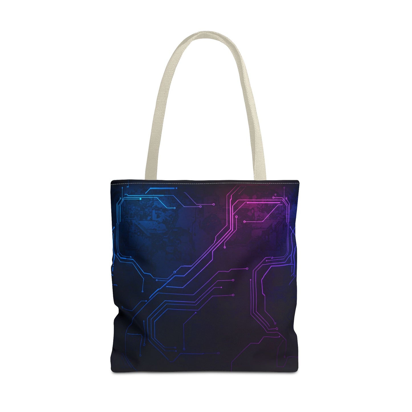 Futuristic Circuit Design Tote Bag | Tech Lover Gift, Stylish Shopping Bag, Geek Chic Tote, AOP Carryall, Unique Gift Idea