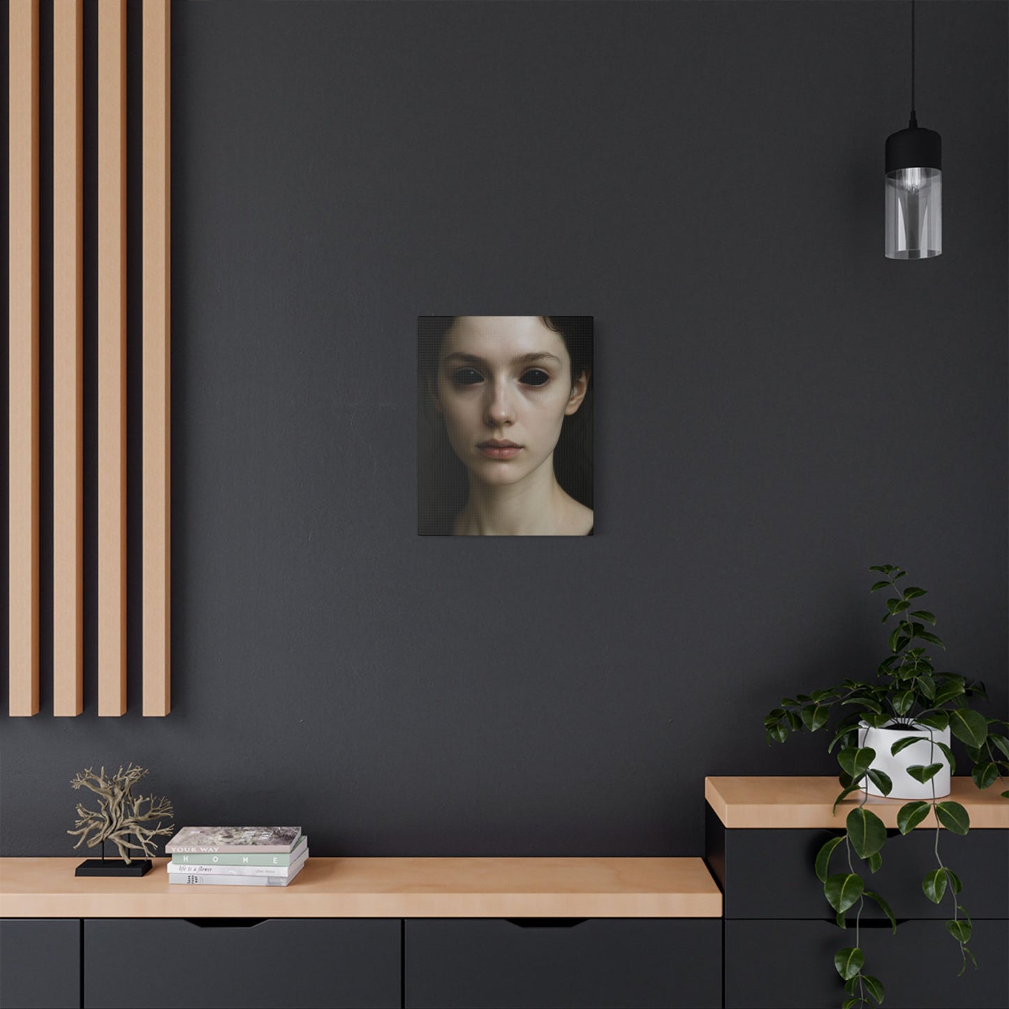 Mysterious Art Print, Surreal Wall Decor, Unique Home Accent, Modern Aesthetic, Gothic Wall Art