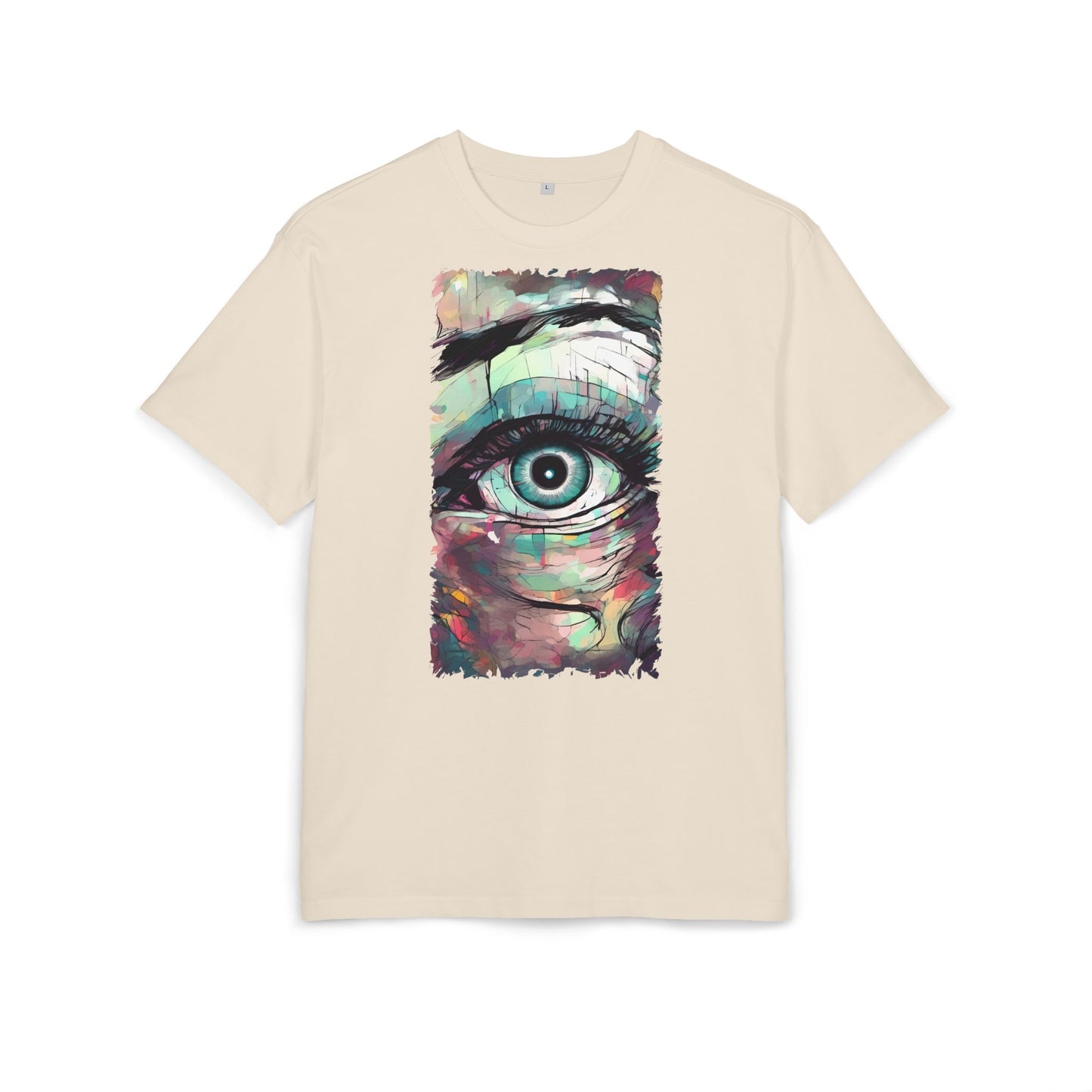 Artistic Eye Oversized Tee | Colorful Graphic T-Shirt, Unisex Shirt, Casual Fashion, Trendy Streetwear, Unique Gift Idea