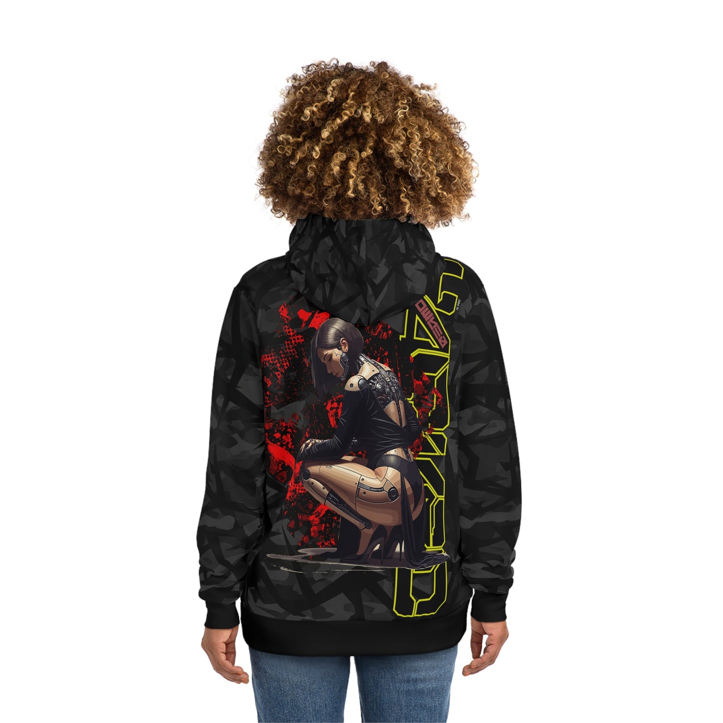 Cyberpunk Fashion Hoodie, Streetwear Sweatshirt, Urban Outfit, Gamer Apparel, Street Style Gift, Edgy Style Hoodie