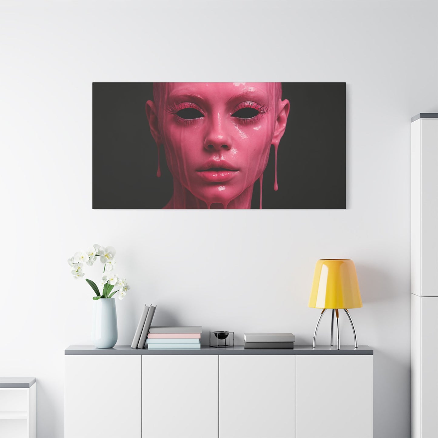 Unique Satin Canvas Art Piece, Modern Wall Decor, Art for Home, Abstract Artwork, Statement Piece, Contemporary Design