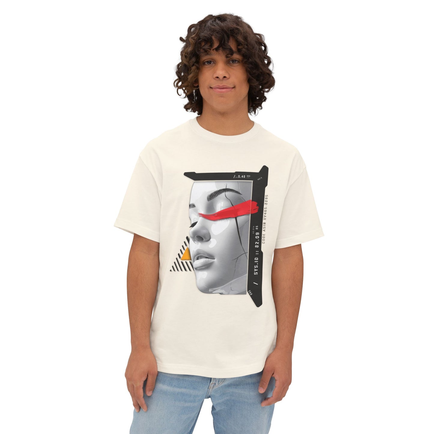 Chic Graphic Oversized Tee - Casual Wear, Streetwear, Art Tee, Gift for Her, Fashionable Comfort Wear
