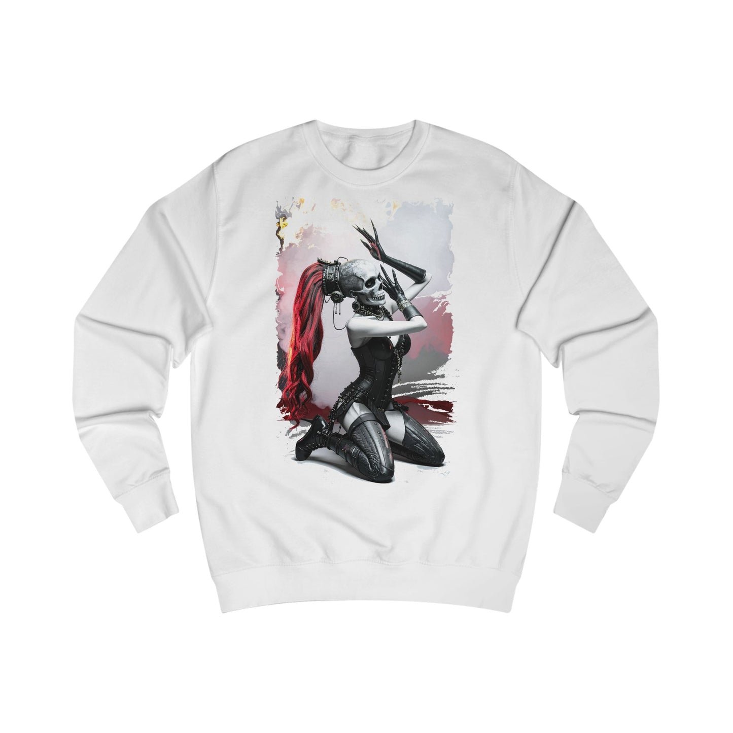 Edgy Cosplay Sweatshirt - Unisex Graphic Crewneck, Gift for Gamers, Comic Fans, Stylish Hoodie, Year-Round Comfort