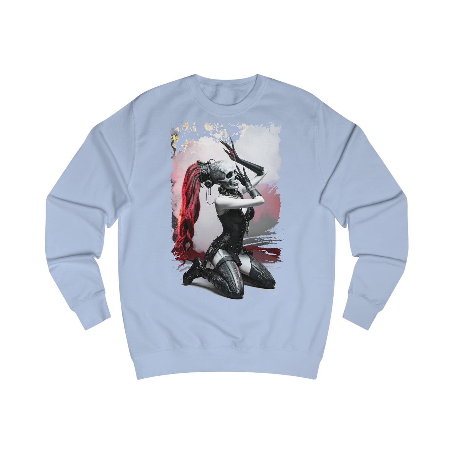 Edgy Cosplay Sweatshirt - Unisex Graphic Crewneck, Gift for Gamers, Comic Fans, Stylish Hoodie, Year-Round Comfort