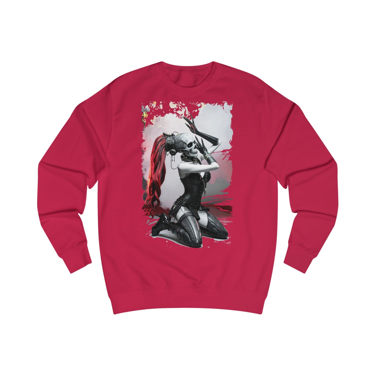 Edgy Cosplay Sweatshirt - Unisex Graphic Crewneck, Gift for Gamers, Comic Fans, Stylish Hoodie, Year-Round Comfort