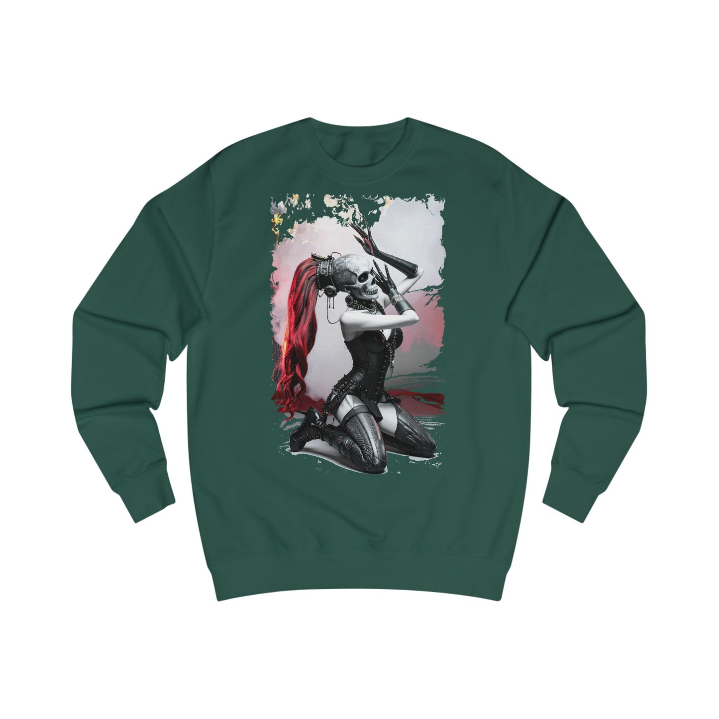Edgy Cosplay Sweatshirt - Unisex Graphic Crewneck, Gift for Gamers, Comic Fans, Stylish Hoodie, Year-Round Comfort
