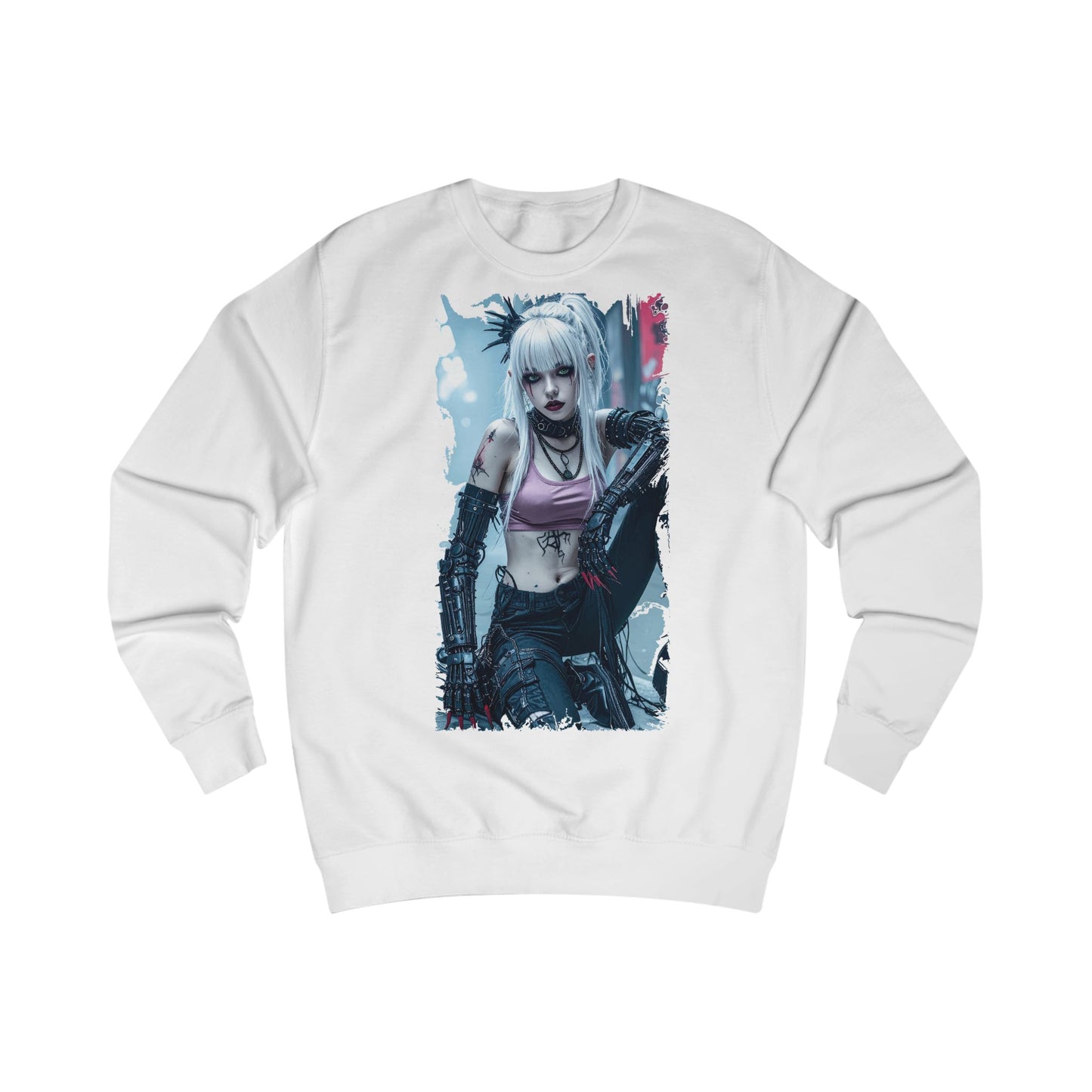 Edgy Graphic Unisex Sweatshirt, Cozy Casual Sweatshirt for Gamers, Perfect Gift for Birthdays, Halloween, or Everyday Wear