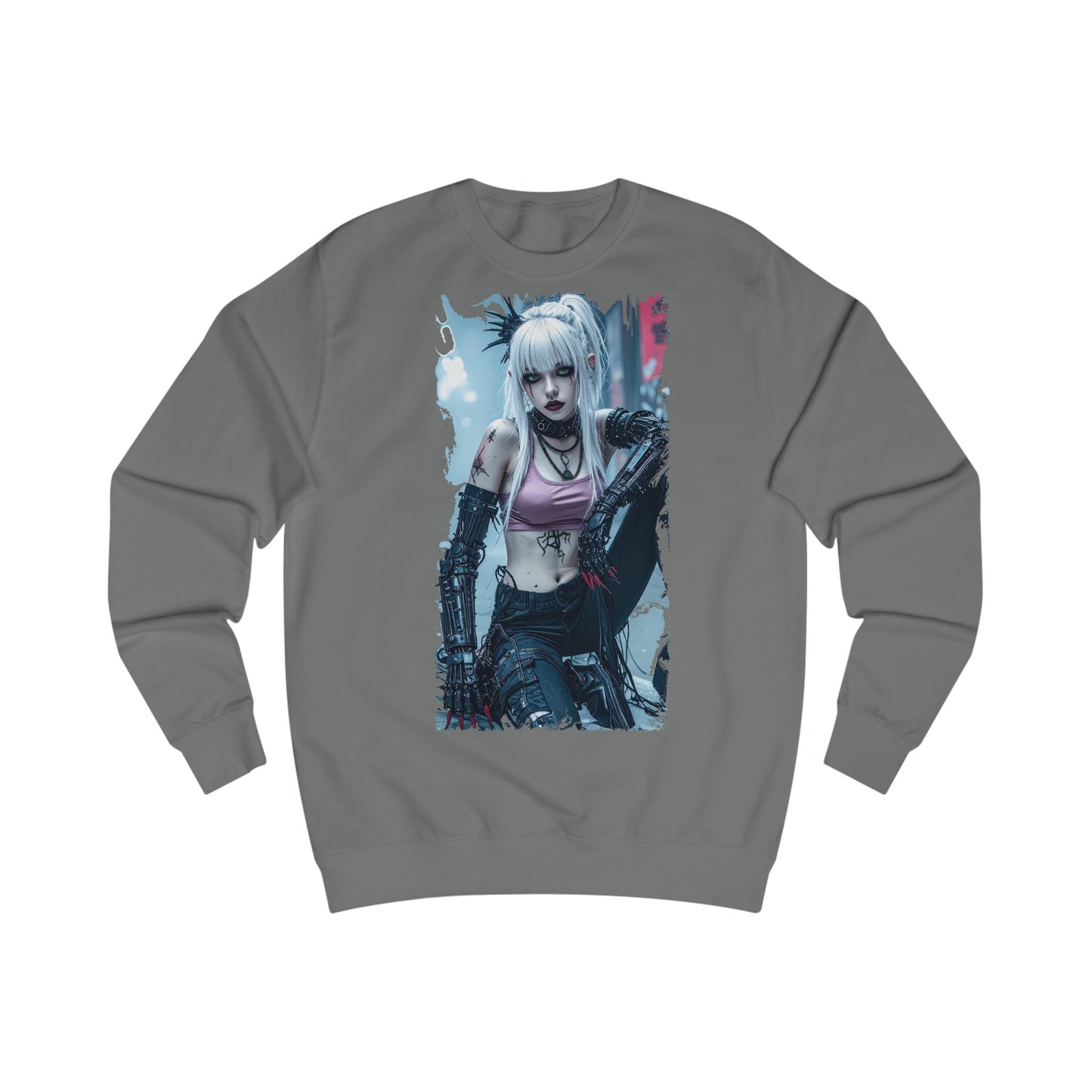 Edgy Graphic Unisex Sweatshirt, Cozy Casual Sweatshirt for Gamers, Perfect Gift for Birthdays, Halloween, or Everyday Wear