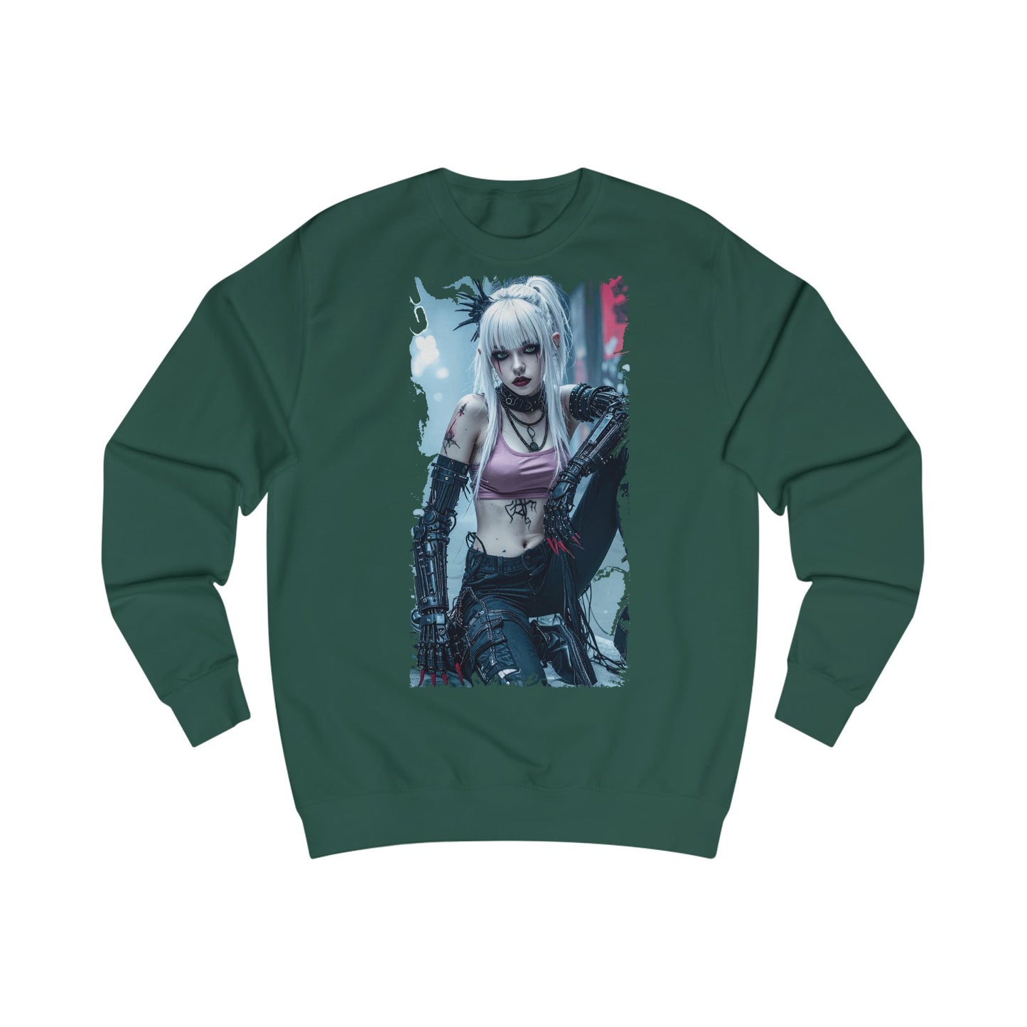 Edgy Graphic Unisex Sweatshirt, Cozy Casual Sweatshirt for Gamers, Perfect Gift for Birthdays, Halloween, or Everyday Wear