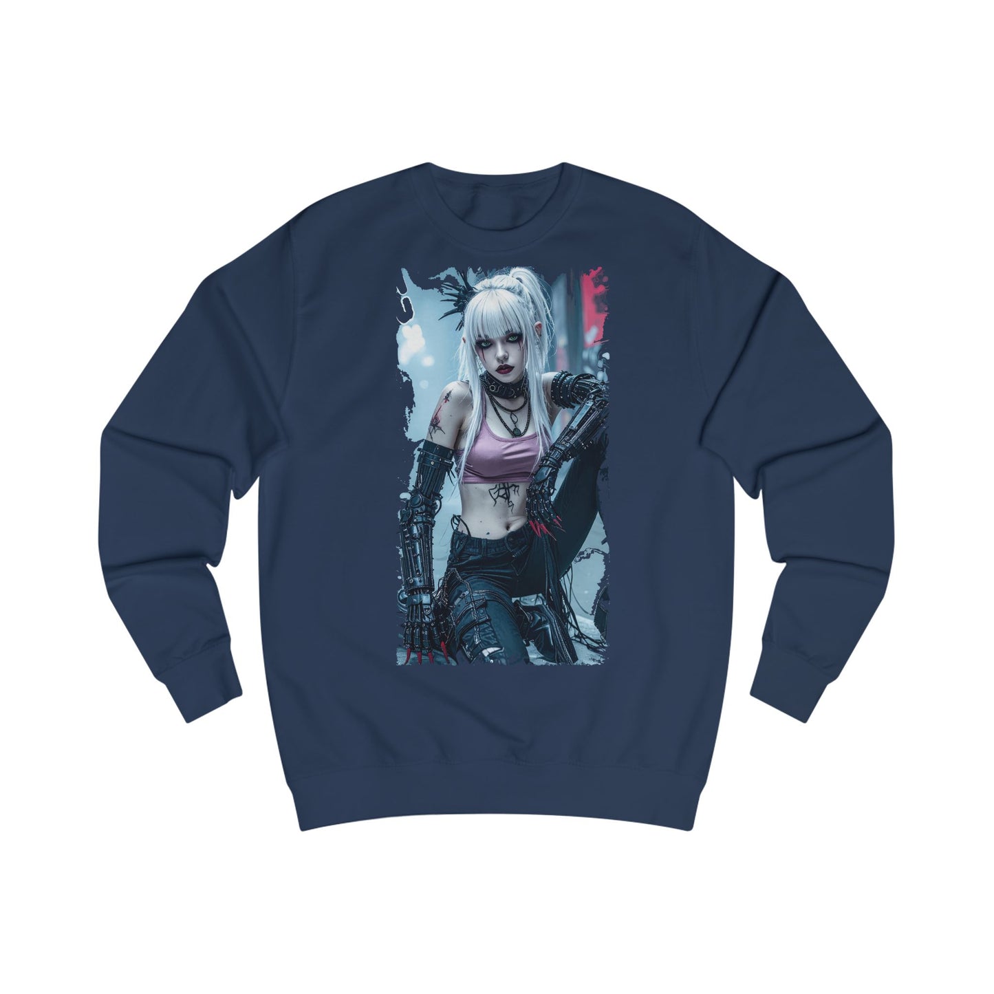 Edgy Graphic Unisex Sweatshirt, Cozy Casual Sweatshirt for Gamers, Perfect Gift for Birthdays, Halloween, or Everyday Wear