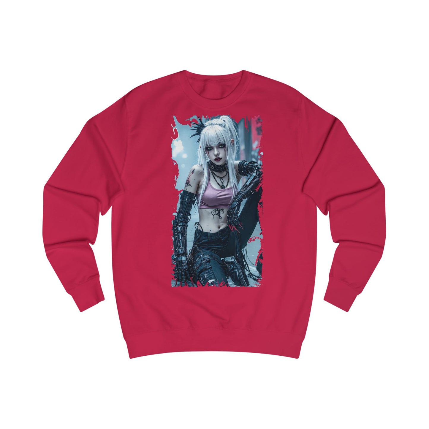 Edgy Graphic Unisex Sweatshirt, Cozy Casual Sweatshirt for Gamers, Perfect Gift for Birthdays, Halloween, or Everyday Wear
