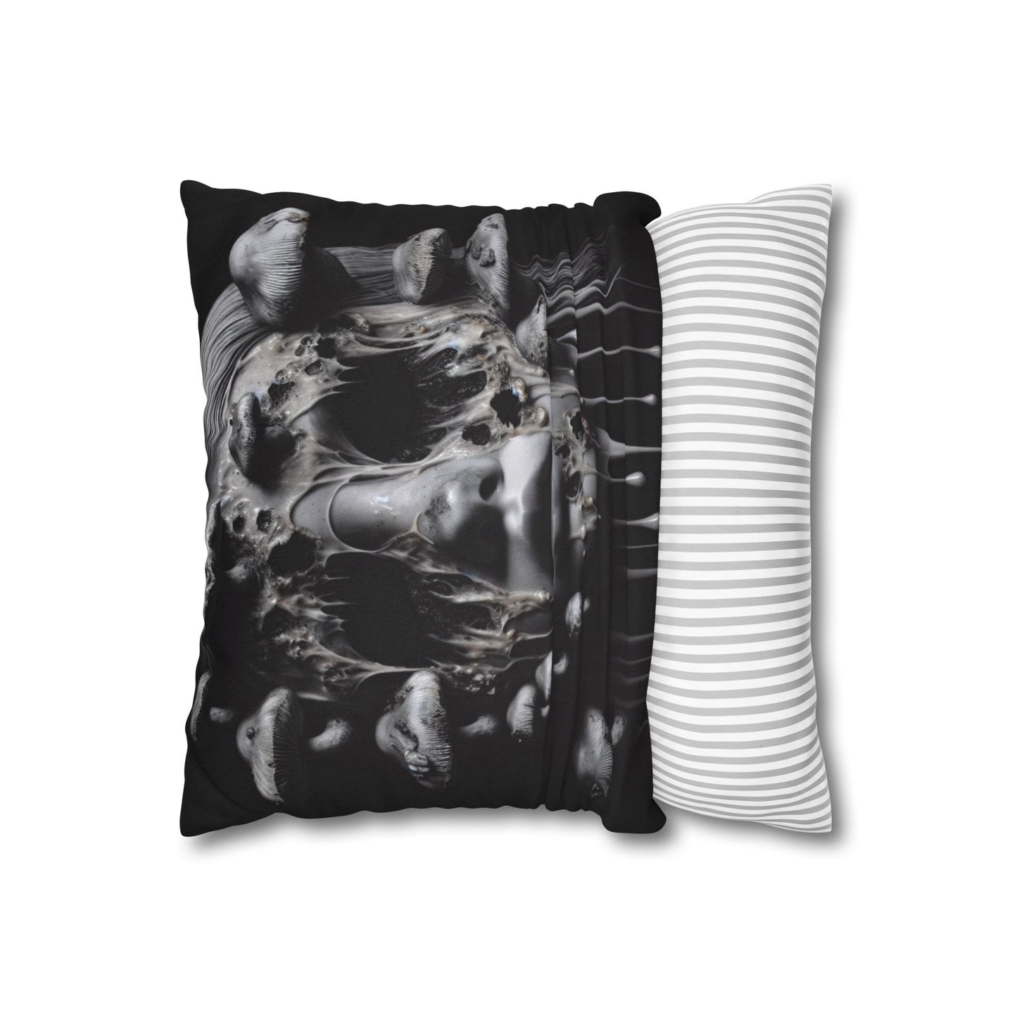 Dark Art Decorative Pillowcase, Gothic Home Decor, Statement Cushion Cover, Unique Gift for Art Lovers, Halloween Decor