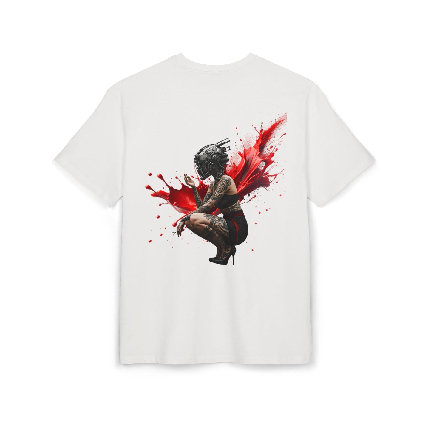D'Stopian Oversized Unisex Tee - Edgy Graphic Art Tee for Urban Creatives