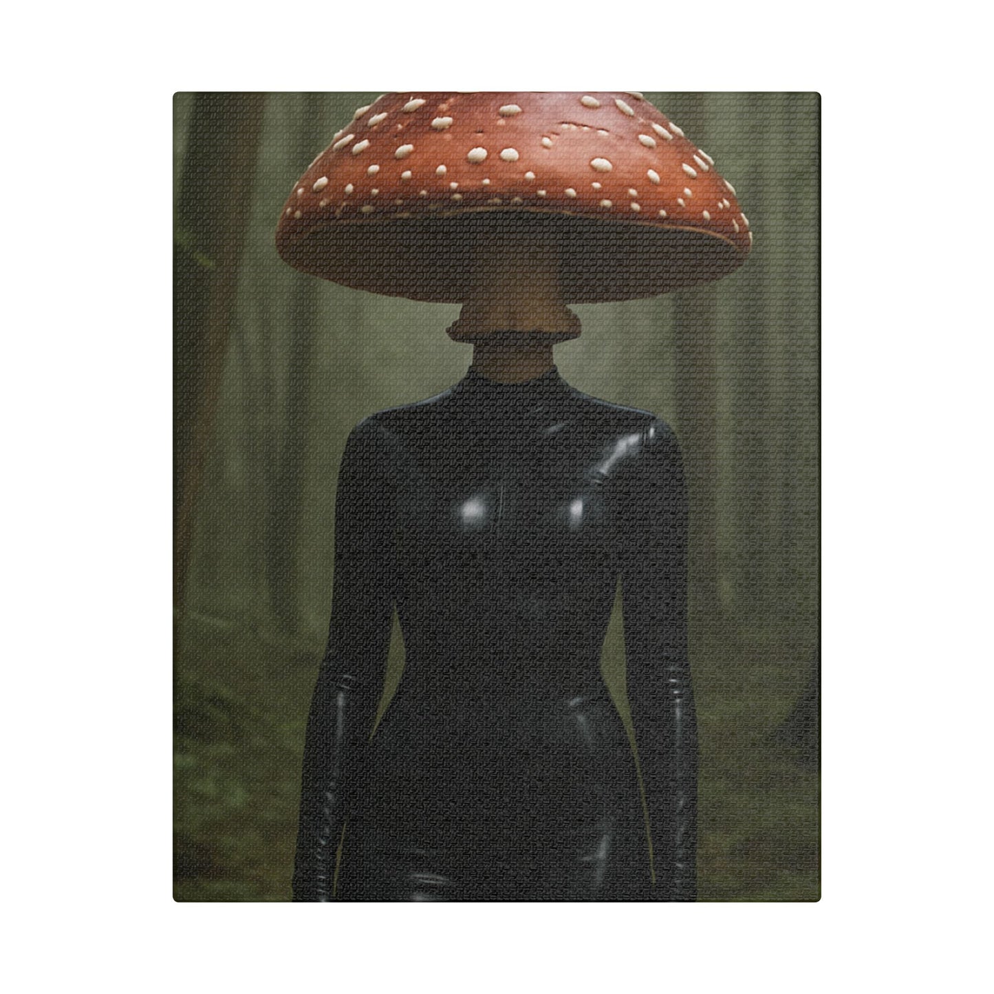 Mystical Mushroom Canvas Art Print, Fantasy Wall Decor, Unique Gift, Home Decoration, Nature Inspired Artwork