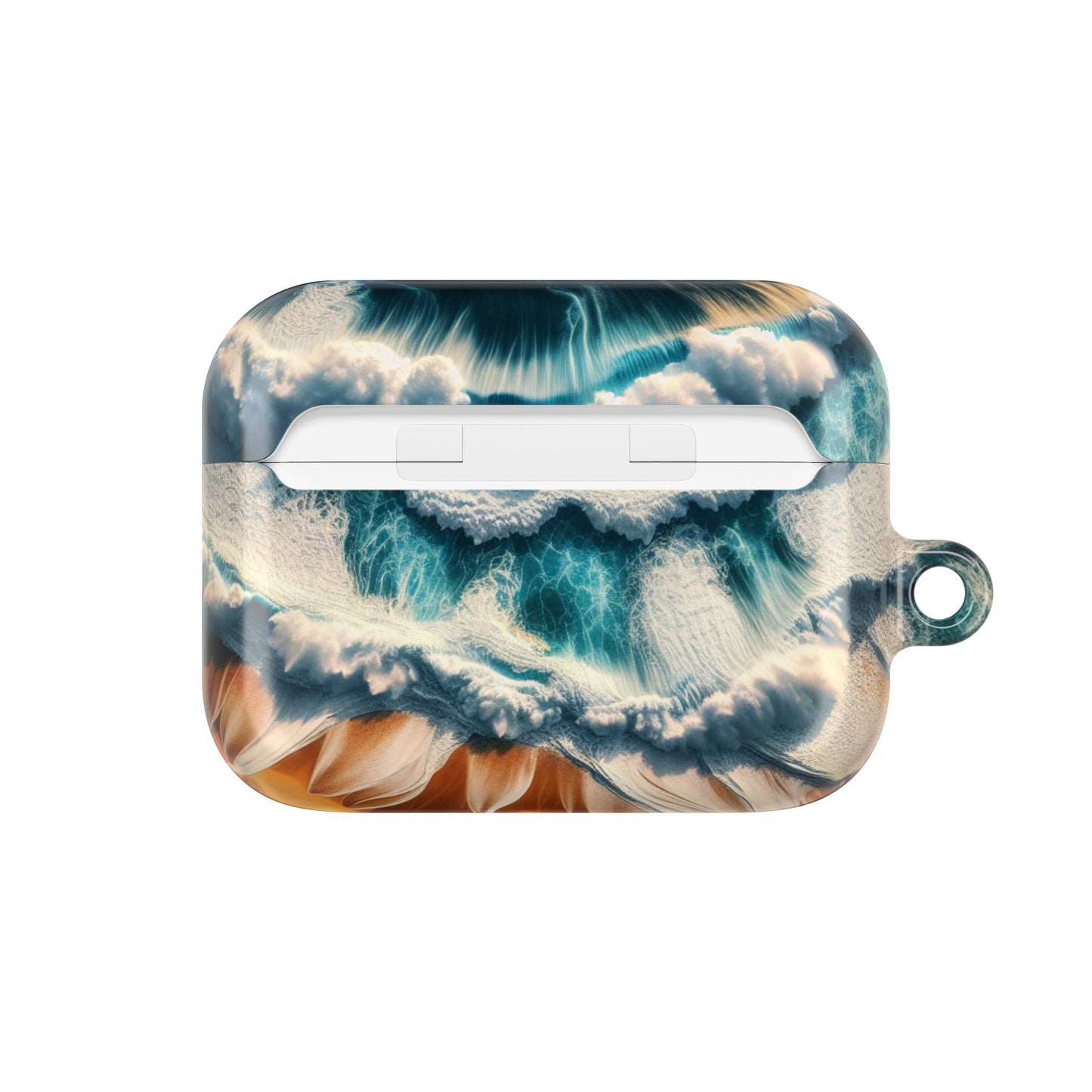 Ocean Wave AirPod Case - Waterproof Protection, Trendy Accessories for Summer, Beach Lover Gift, Cute Tech Cover, Tropical Aesthetic