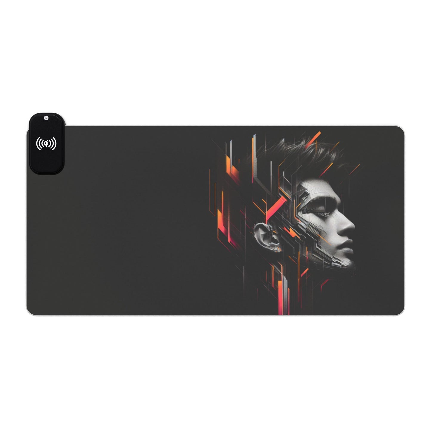 LED Gaming Mouse Pad, Wireless Charging, RGB Illuminated Desk Mat, Gamer Accessories, Office Desk Decor, Unique Gift for Gamers
