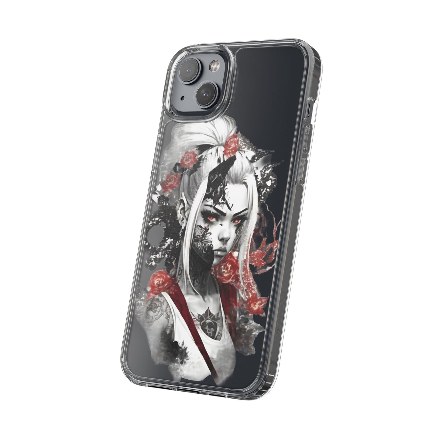Mystical Warrior Clear Phone Case - Stylish & Protective