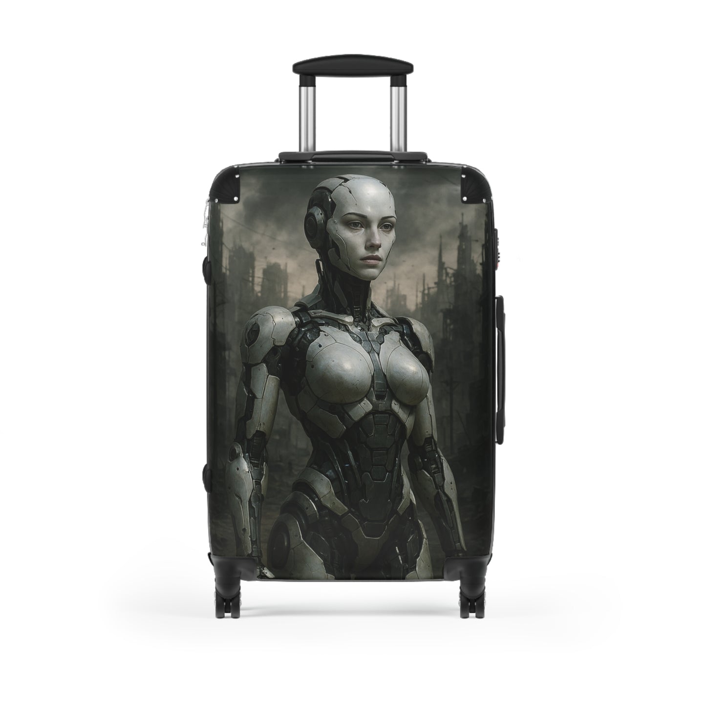 Futuristic Robot Suitcase | Travel Gear, Luggage, Gift for Tech Lovers, Adventure Bag, Unique Travel Accessories