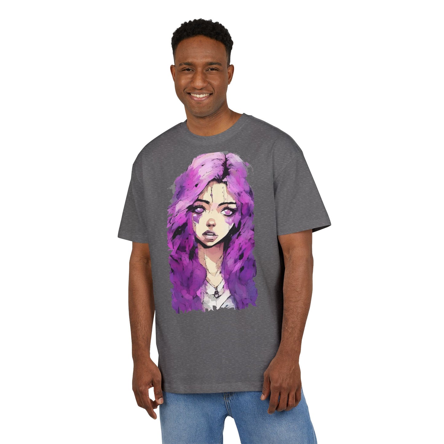 Artistic Oversize Tee - Stylish Women’s Graphic Tee, Casual Streetwear Top, Gift for Her, Unique Art Apparel, Trendy Everyday Wear