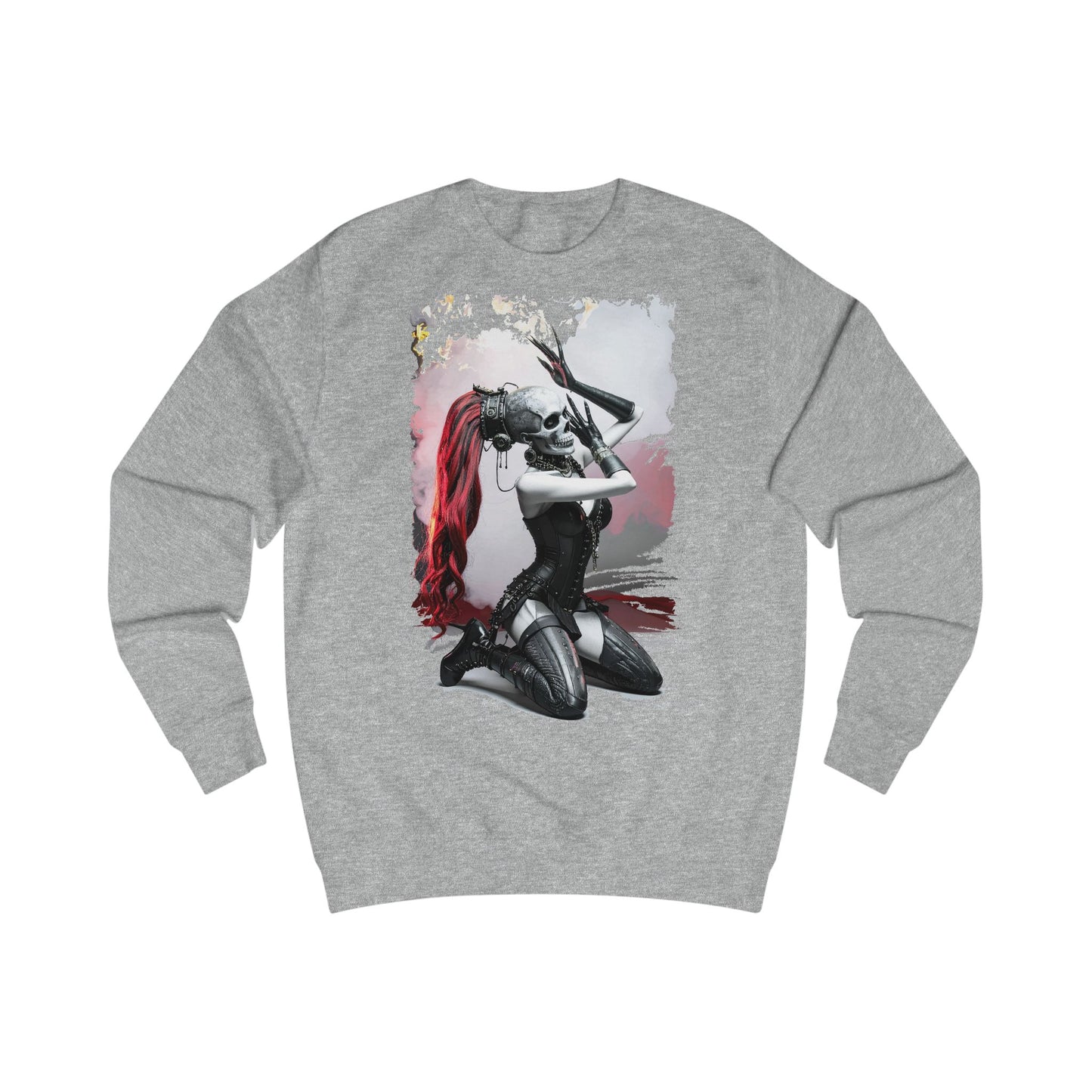 Edgy Cosplay Sweatshirt - Unisex Graphic Crewneck, Gift for Gamers, Comic Fans, Stylish Hoodie, Year-Round Comfort