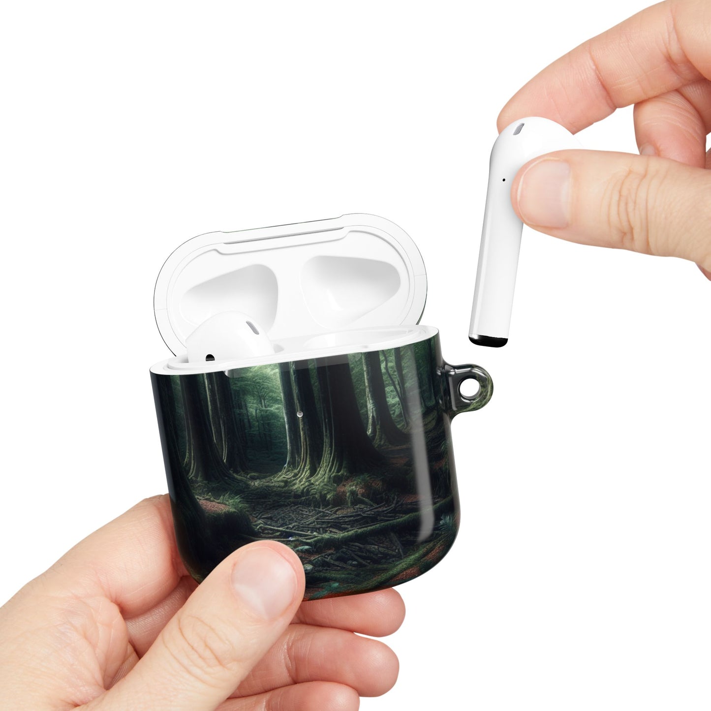 Nature-Inspired AirPod Cases, Forest Style Protective Cover, Eco-Friendly Gift for Nature Lovers, Tech Accessory for Travel