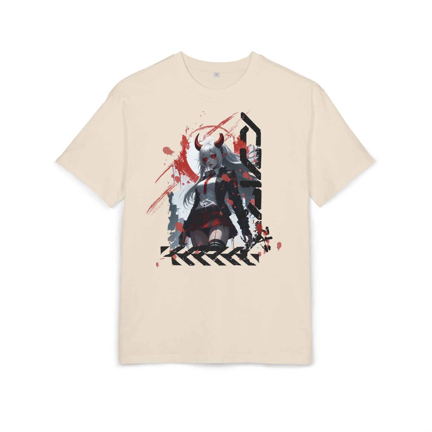 Unique Graphic Loose Fit Tee, Oversized T-Shirt, Streetwear Style, Trendy Casual Wear, Gift for Anime Lovers, Art-Inspired Fashion