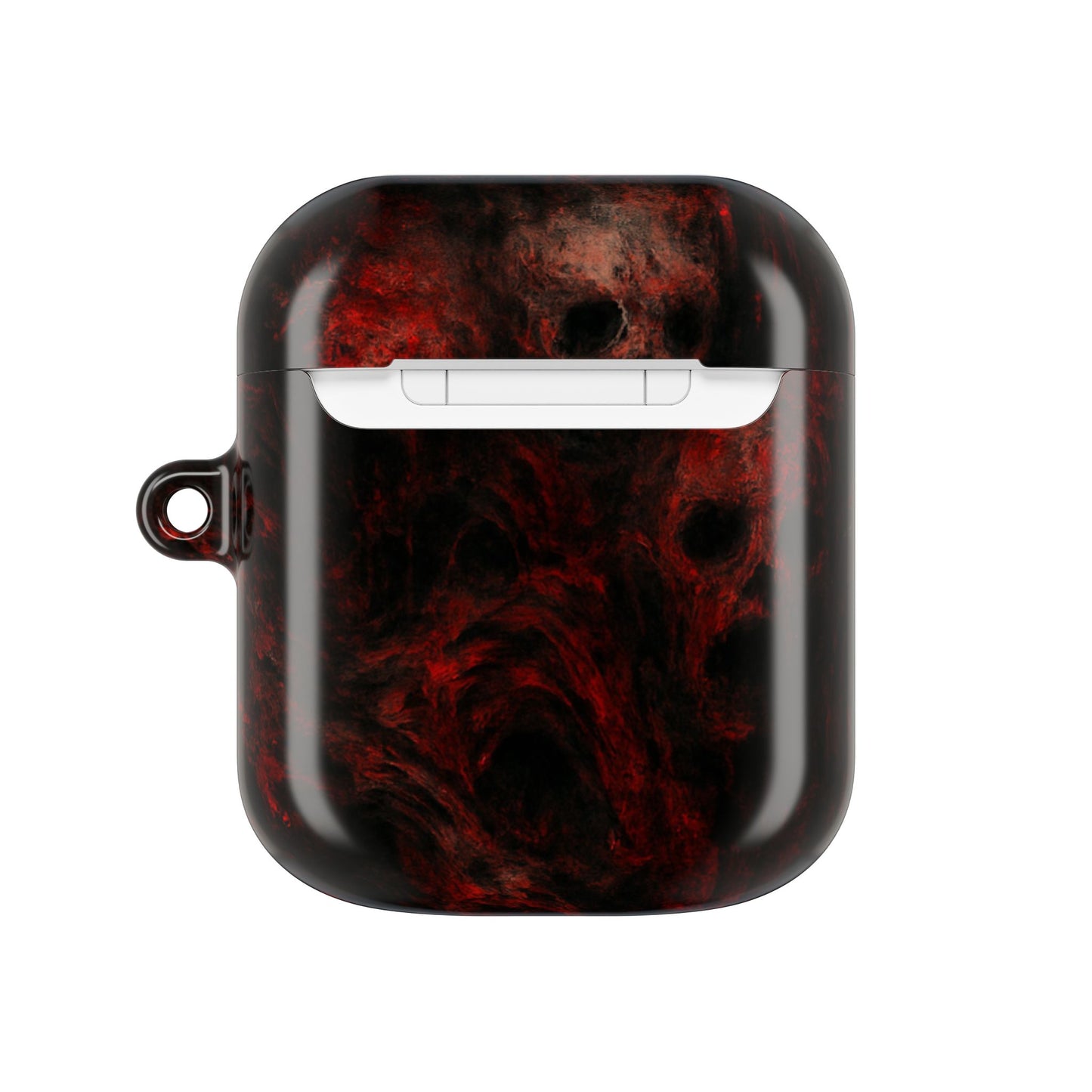 Stylish AirPod Cases with a Bold Red Marble Design, Unique Accessories for Music Lovers, Perfect Gift for Teens, Great for Holidays