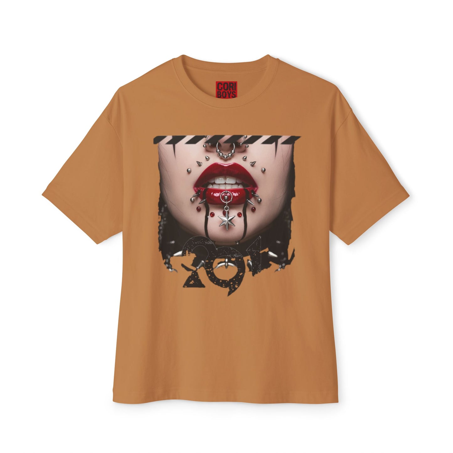 Chic Graphic Tee, Edgy Streetwear Top, Unisex Oversized T-Shirt, Artsy Casual Style, Fashion Statement Tee