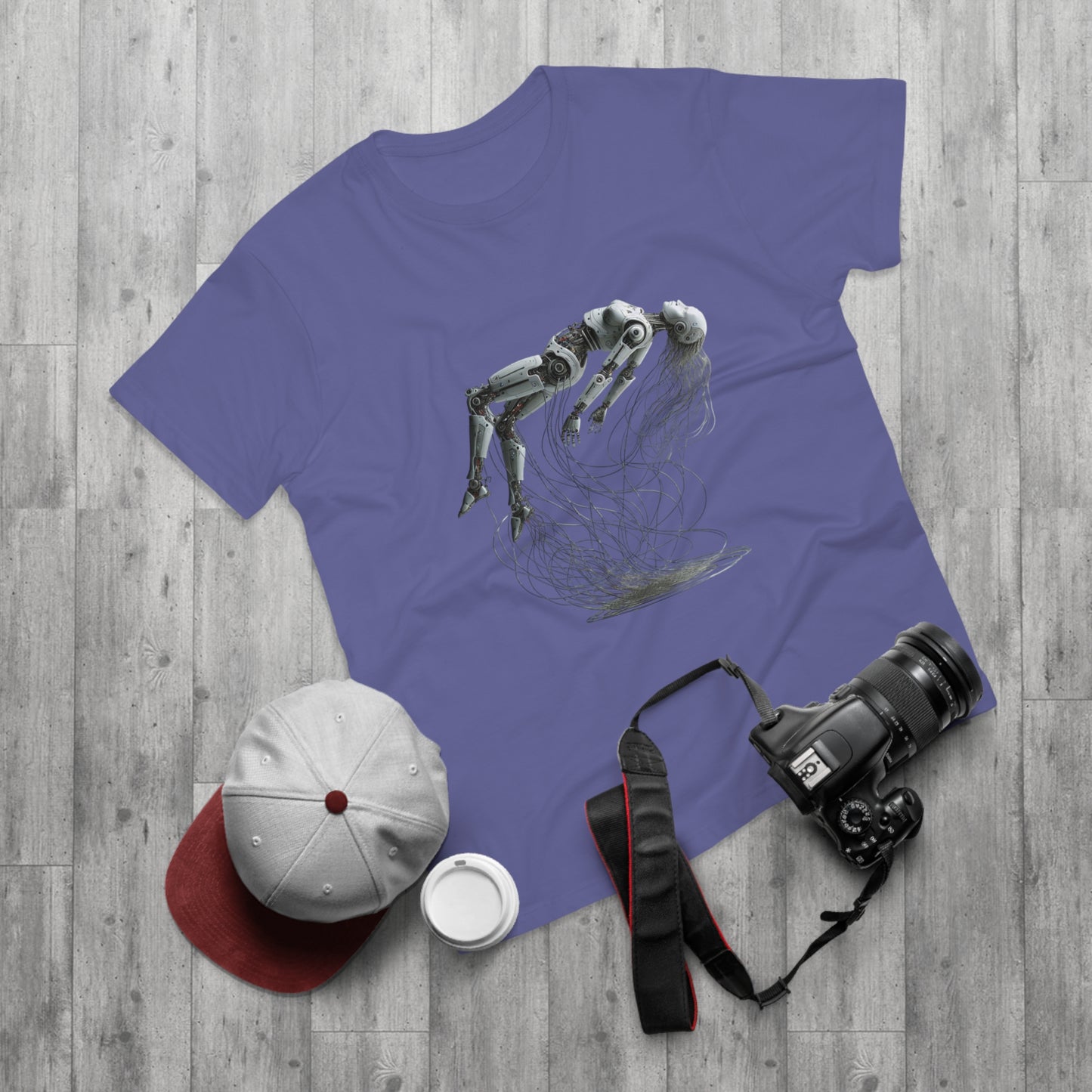 Futuristic Graphic Tee, Cool Unisex T-Shirt for Tech Enthusiasts, Gift for Birthdays, Casual Wear, Unique Art Shirt