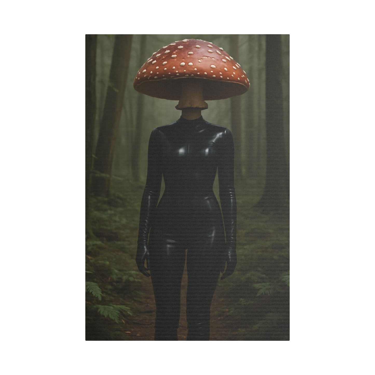 Mystical Mushroom Canvas Art Print, Fantasy Wall Decor, Unique Gift, Home Decoration, Nature Inspired Artwork