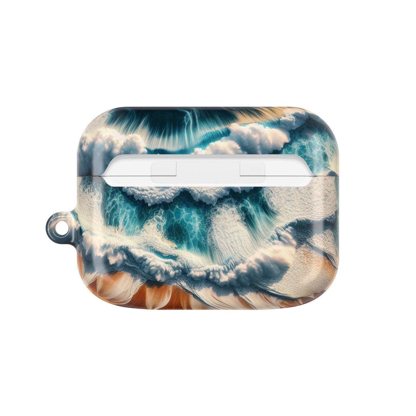 Ocean Wave AirPod Case - Waterproof Protection, Trendy Accessories for Summer, Beach Lover Gift, Cute Tech Cover, Tropical Aesthetic