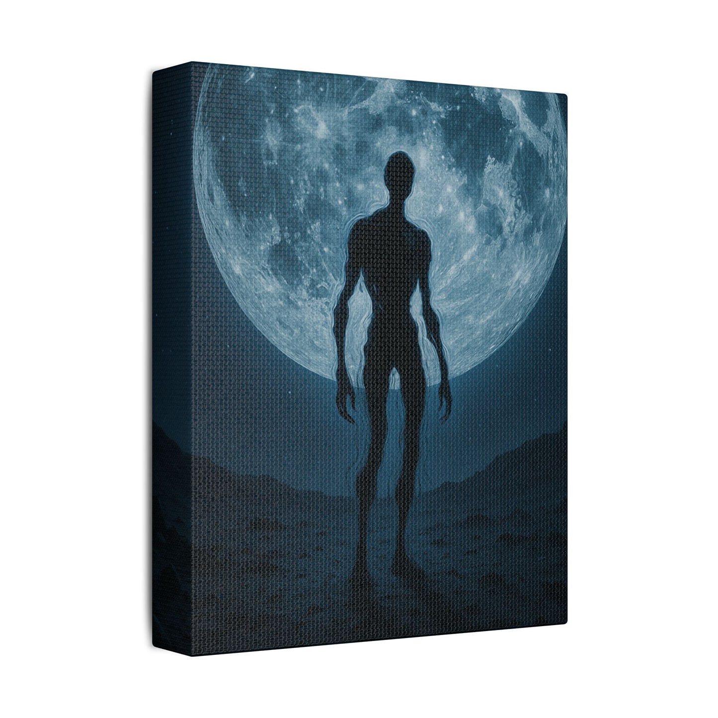 Mysterious Stretched Canvas Art, Wall Decor, Gothic Home Decor, Halloween Decorations, Unique Gift, Dark Art