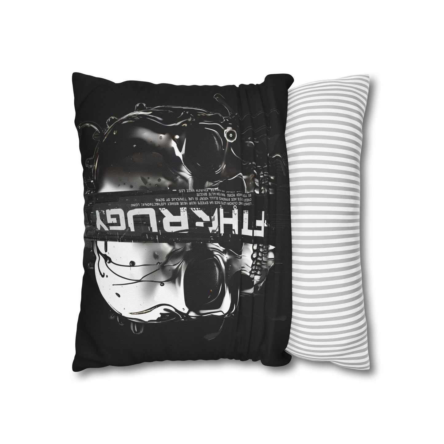Gothic Skull Pillowcase - Edgy Home Decor, Alternative Gift, Bedroom Accent, Halloween Decor, Boho Pillow Cover