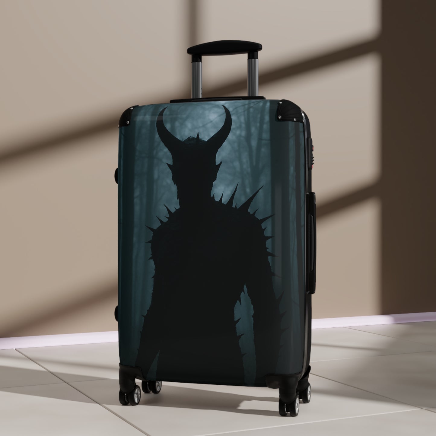 Horror-Themed Suitcase for Adventurers, Travel Luggage, Spooky Travel Accessory, Unique Gift for Travelers, Halloween Suitcase