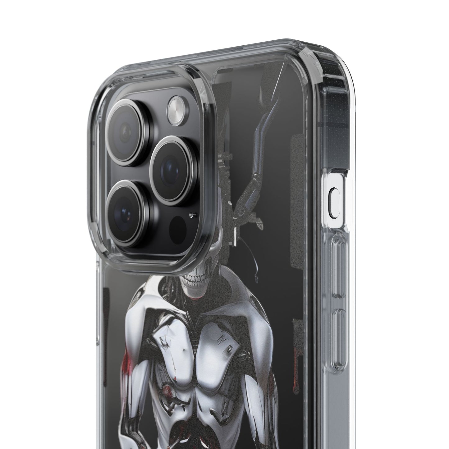 Clear Phone Cases with Cyber Design