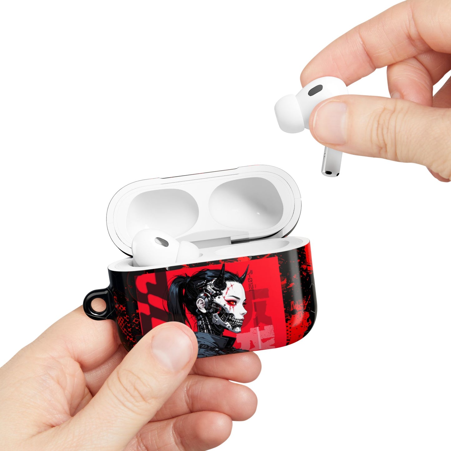 Cyberpunk AirPod Case - Stylish Reactive Design for Tech Lovers, Gifts for Gamers, Modern Charging Case, Unique Earbud Cover