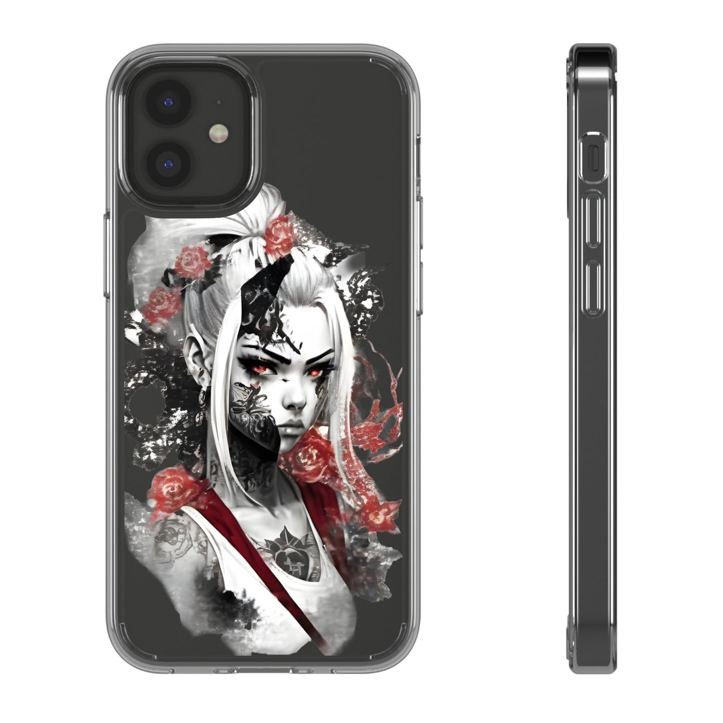Mystical Warrior Clear Phone Case - Stylish & Protective