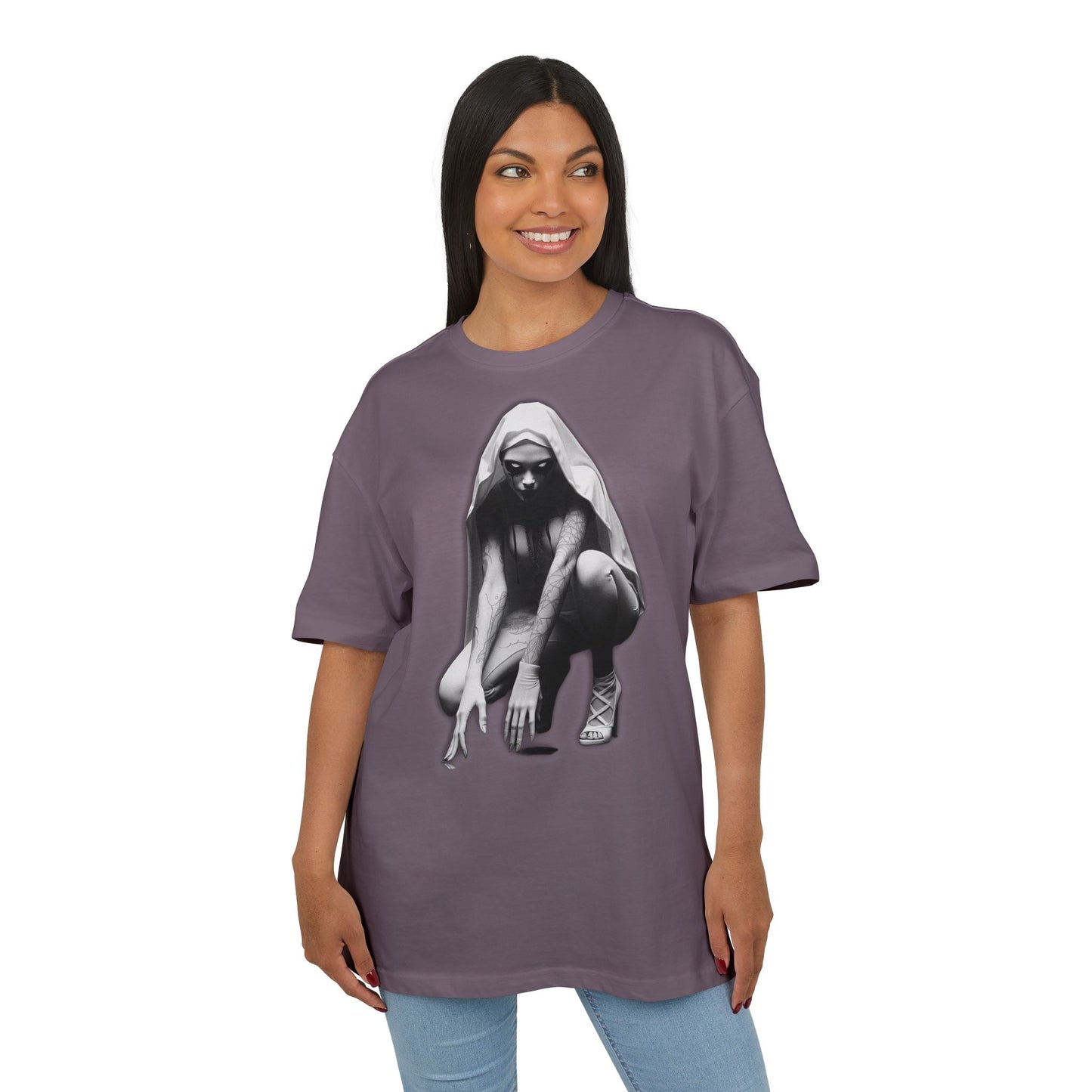 Urban Style Unisex Heavy Oversize Tee with Edgy Design