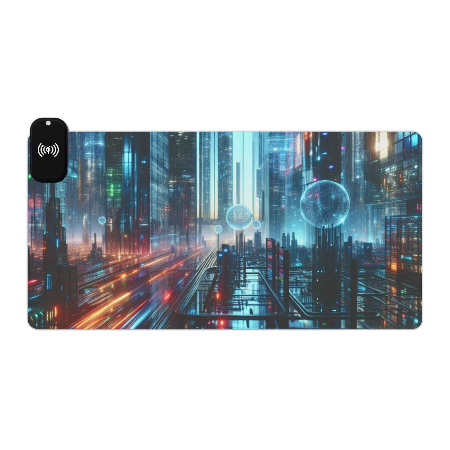 LED Gaming Mouse Pad with Wireless Charging | RGB Desk Mat, Gamer Gift, Office Decor, Tech Accessories, PC Setup