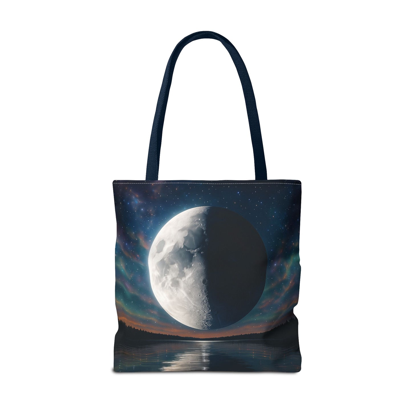 Lunar Dreams Tote Bag, Cosmic Canvas Bag, Astrology Gift, Celestial Purse, Boho Moon Tote, Night Sky Shopping Bag