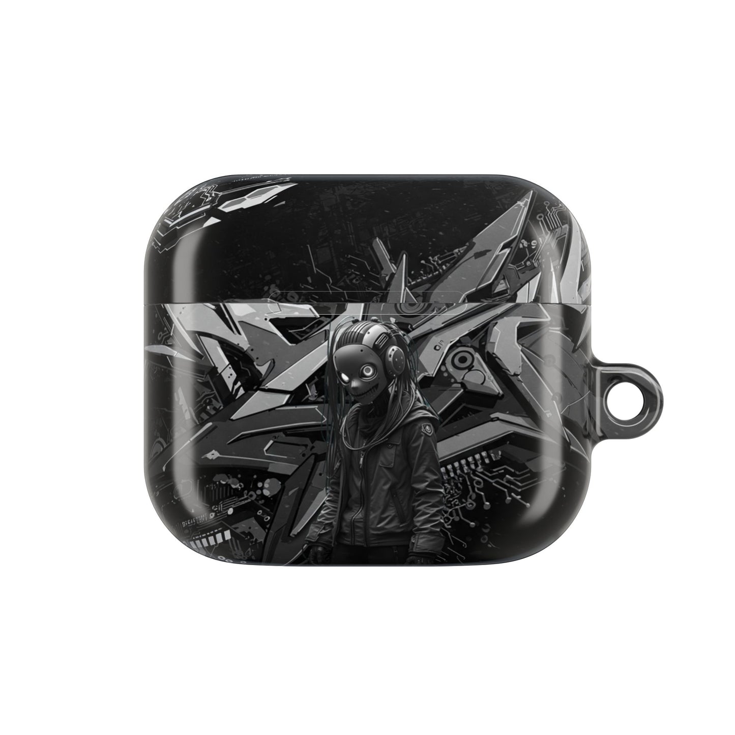 Urban Graffiti Cyber AirPod Cases, Trendy AirPod Holder, Stylish Earbud Case, Customizable Gift for Teens, Music Lover Accessory